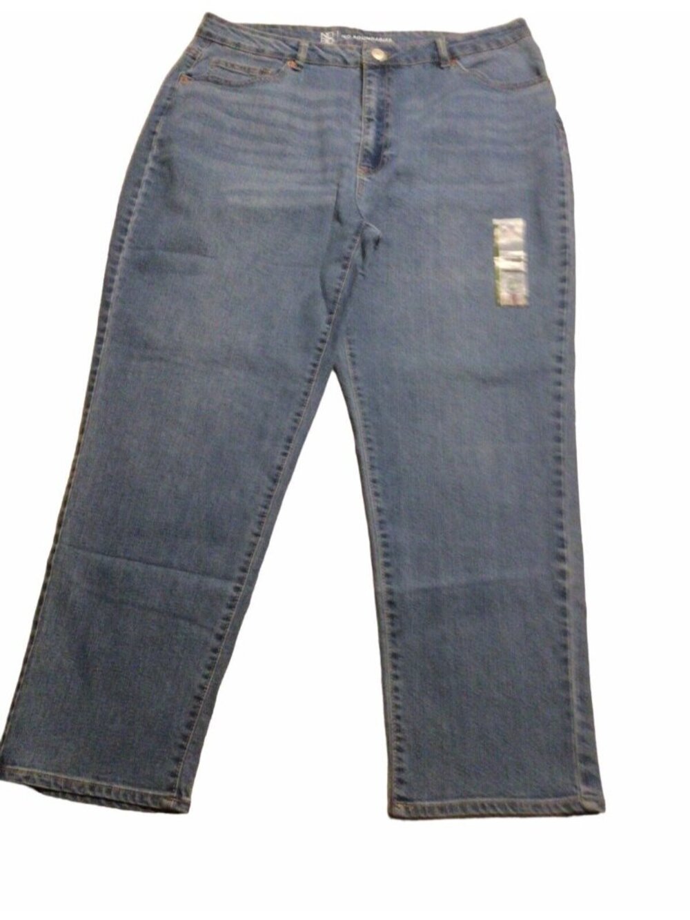 No Boundaries Junior High Rise Mom Jeans Medium Wash Size 17